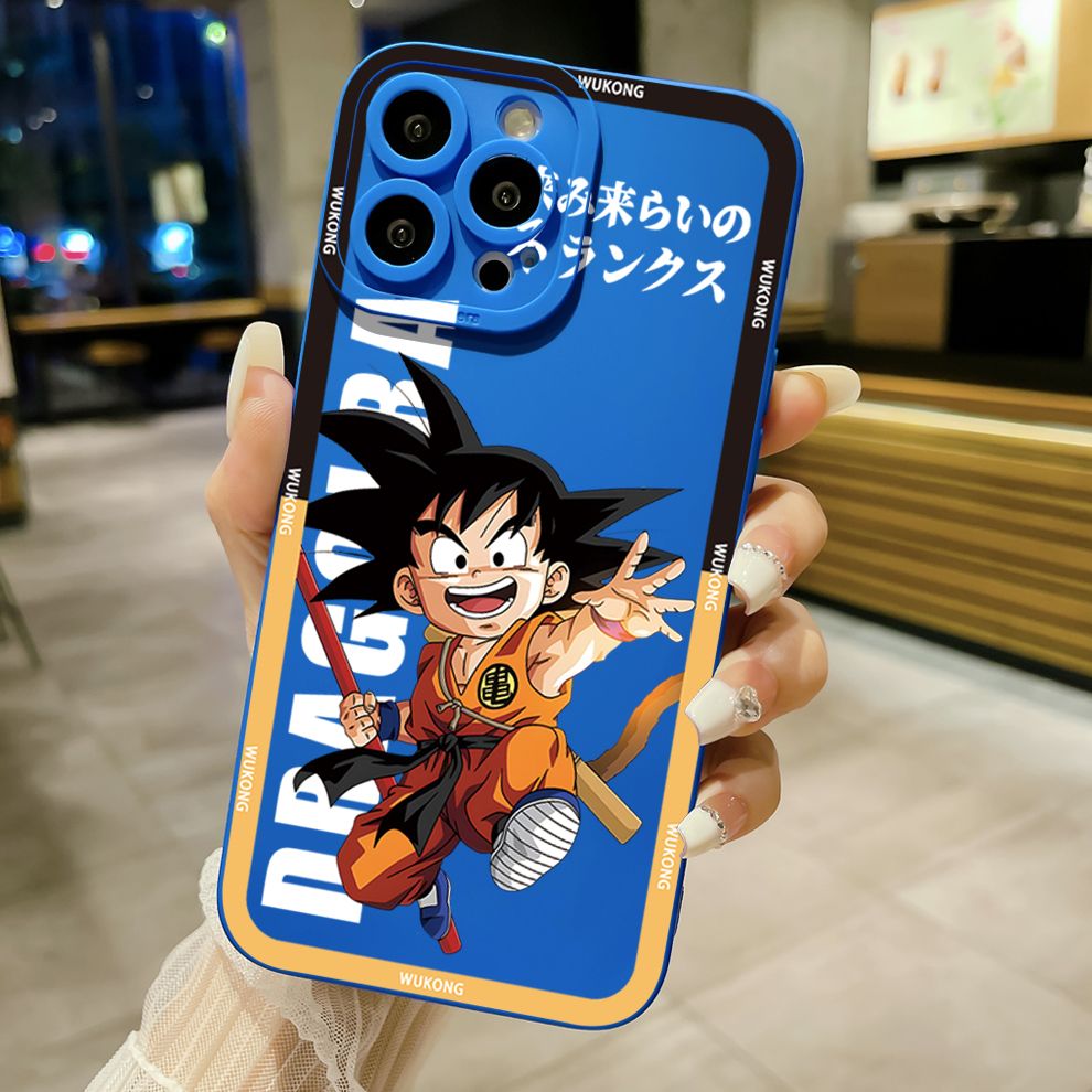 for iPhone 15 Pro Max 14 Plus 13 Pro Max 12 iPhone 11 XR 8 7 SE 2022 XS Max Dragon Ball Wukong Full Protective Case Anti Drop Cover