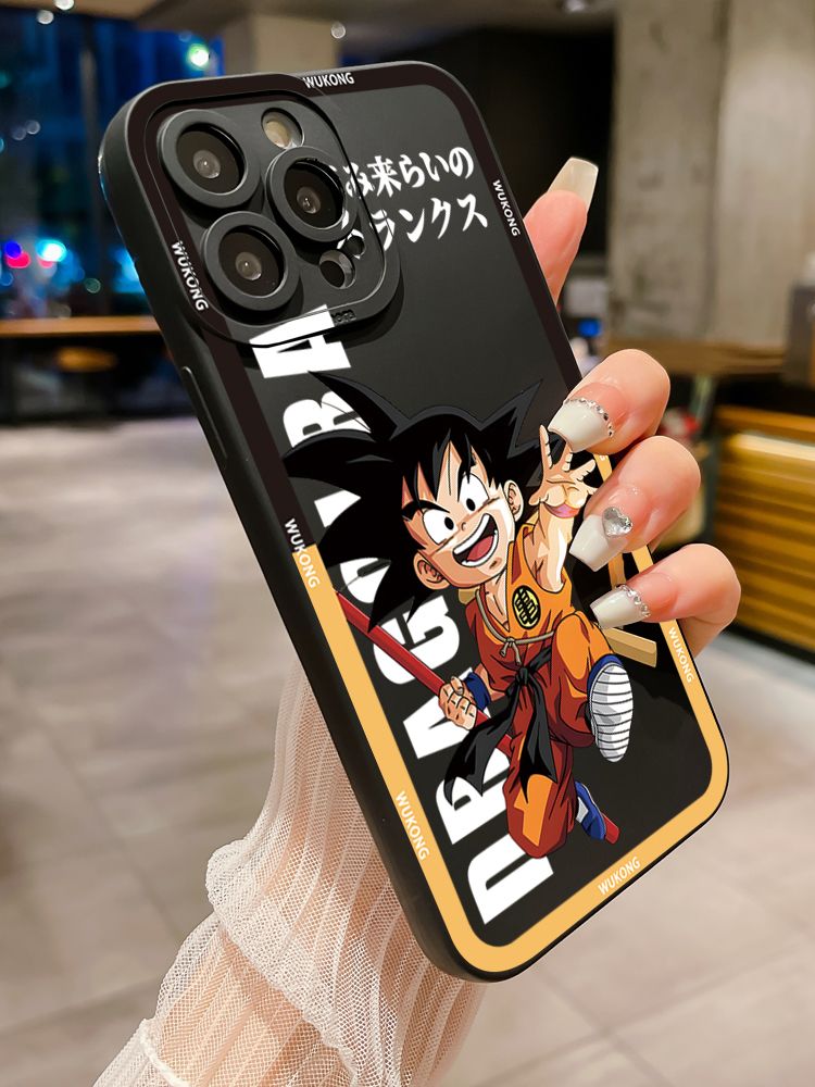 for iPhone 15 Pro Max 14 Plus 13 Pro Max 12 iPhone 11 XR 8 7 SE 2022 XS Max Dragon Ball Wukong Full Protective Case Anti Drop Cover