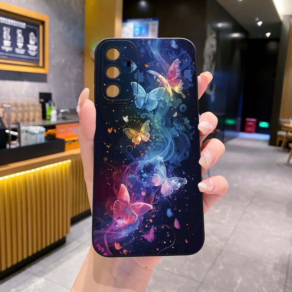for Samsung Galaxy A15 A05 A35 A55 A04E A14 A24 A34 A54 A33 A53 A73 5G A32 A52S A72 A31 A51 A71 A11 A50 A03S Luxury Butterfly Full Protective Case Anti Drop Cover