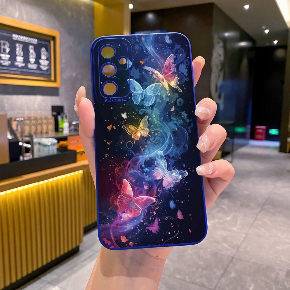 for Samsung Galaxy A15 A05 A35 A55 A04E A14 A24 A34 A54 A33 A53 A73 5G A32 A52S A72 A31 A51 A71 A11 A50 A03S Luxury Butterfly Full Protective Case Anti Drop Cover