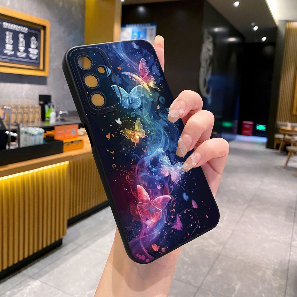for Samsung Galaxy A15 A05 A35 A55 A04E A14 A24 A34 A54 A33 A53 A73 5G A32 A52S A72 A31 A51 A71 A11 A50 A03S Luxury Butterfly Full Protective Case Anti Drop Cover