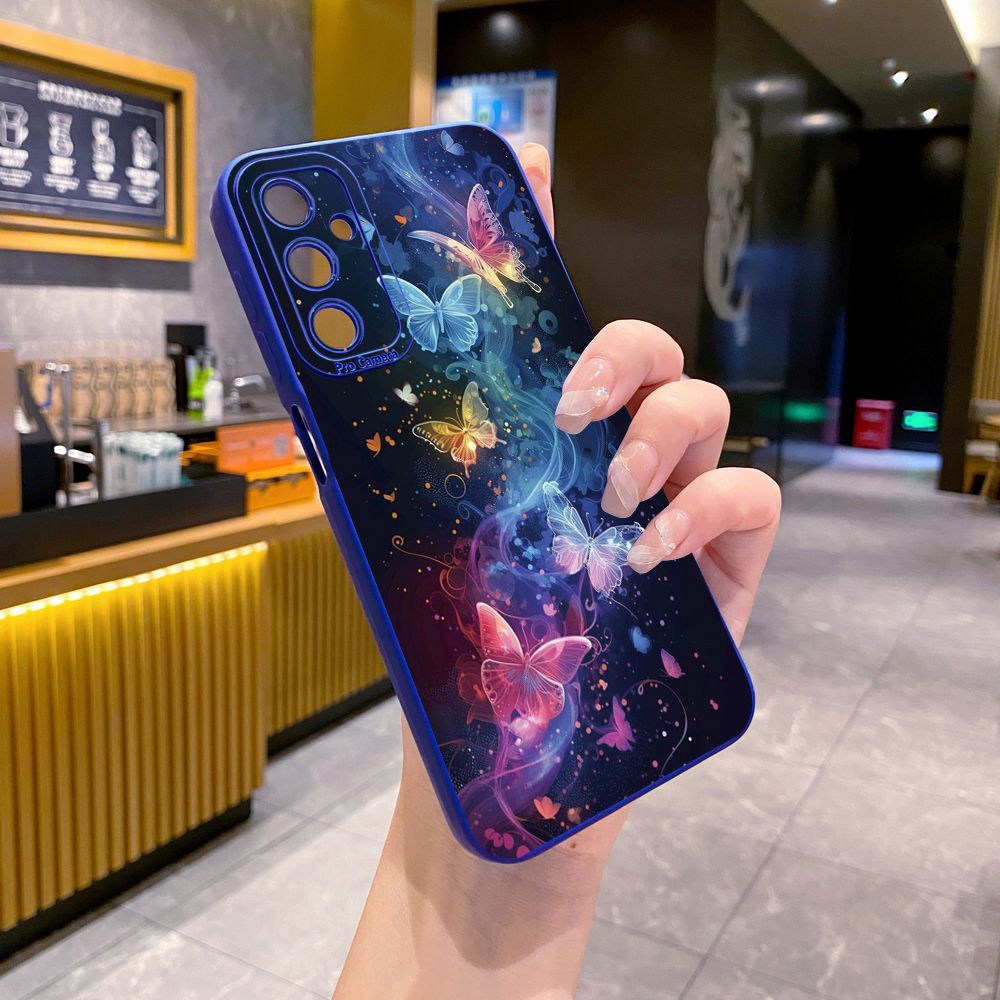 for Samsung Galaxy A15 A05 A35 A55 A04E A14 A24 A34 A54 A33 A53 A73 5G A32 A52S A72 A31 A51 A71 A11 A50 A03S Luxury Butterfly Full Protective Case Anti Drop Cover