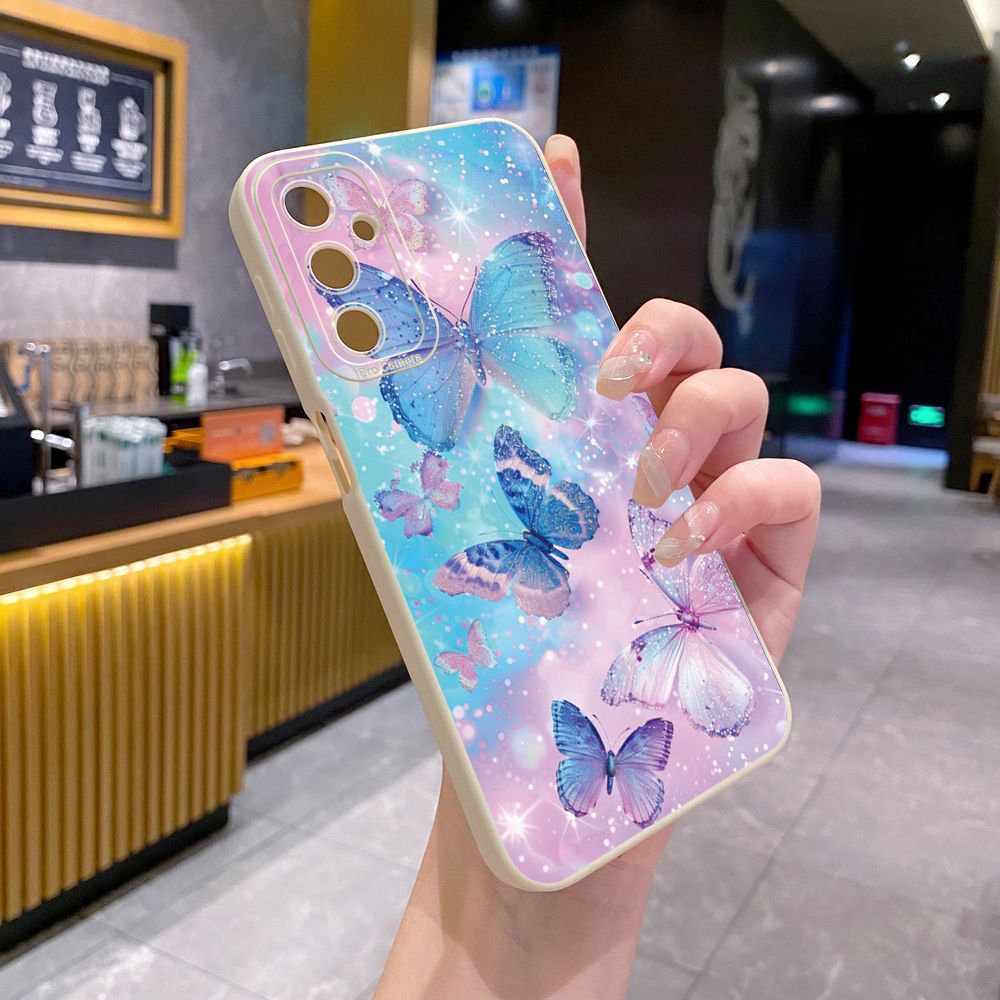 for Samsung Galaxy A15 A05 A35 A55 A04E A14 A24 A34 A54 A33 A53 A73 5G A32 A52S A72 A31 A51 A71 A11 A50 A03S Luxury Butterfly Full Protective Case Anti Drop Cover
