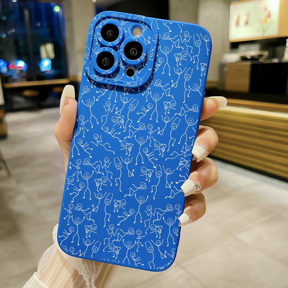 for iPhone 15 Pro Max 14 Plus 13 Pro Max 12 iPhone 11 XR 8 7 SE 2022 XS Max Retro Face Full Protective Case Anti Drop Cover