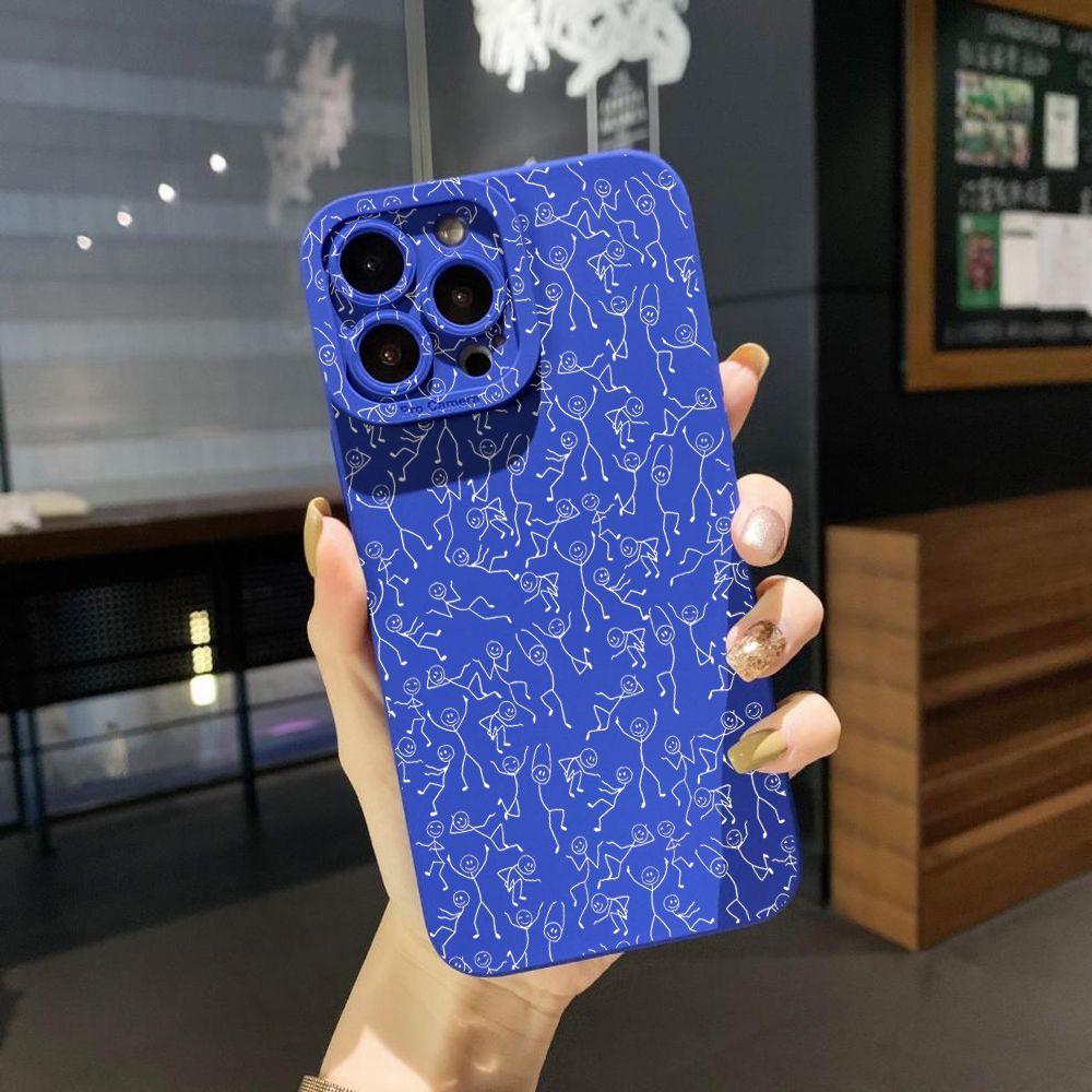 for iPhone 15 Pro Max 14 Plus 13 Pro Max 12 iPhone 11 XR 8 7 SE 2022 XS Max Retro Face Full Protective Case Anti Drop Cover