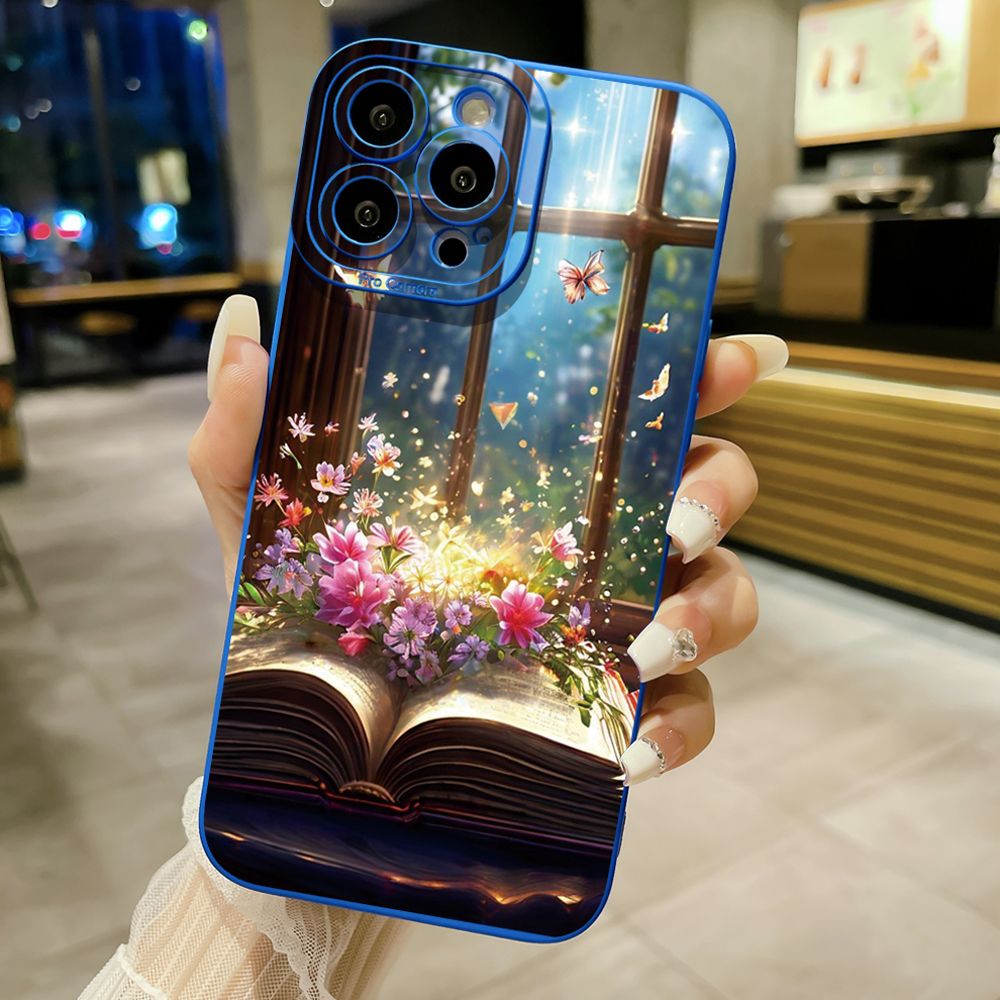 for iPhone 15 Pro Max 14 Plus 13 Pro Max 12 iPhone 11 XR 8 7 SE 2022 XS Max Luxury Butterfly Full Protective Case Anti Drop Cover