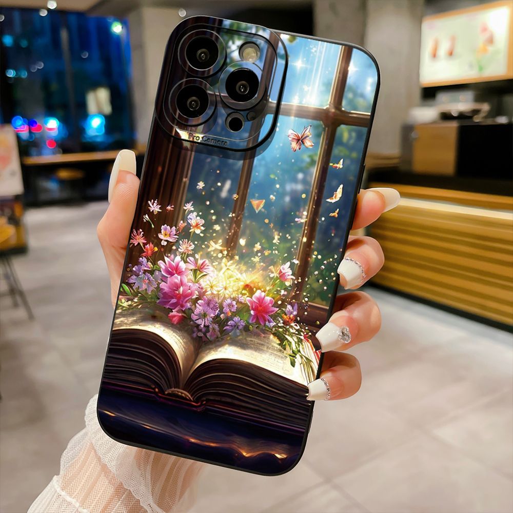 for iPhone 15 Pro Max 14 Plus 13 Pro Max 12 iPhone 11 XR 8 7 SE 2022 XS Max Luxury Butterfly Full Protective Case Anti Drop Cover