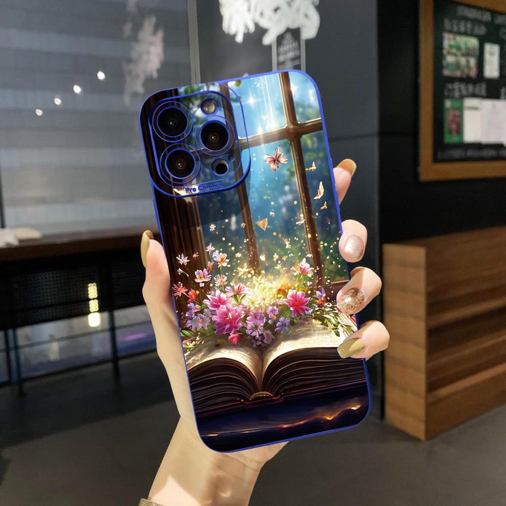 for iPhone 15 Pro Max 14 Plus 13 Pro Max 12 iPhone 11 XR 8 7 SE 2022 XS Max Luxury Butterfly Full Protective Case Anti Drop Cover