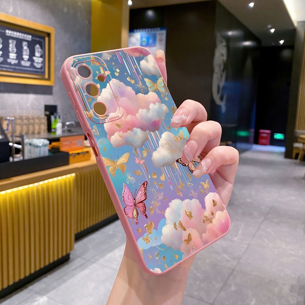 for Samsung Galaxy A15 A05 A35 A55 A04E A14 A24 A34 A54 A33 A53 A73 5G A32 A52S A72 A31 A51 A71 A11 A50 A03S Luxury Butterfly Full Protective Case Anti Drop Cover