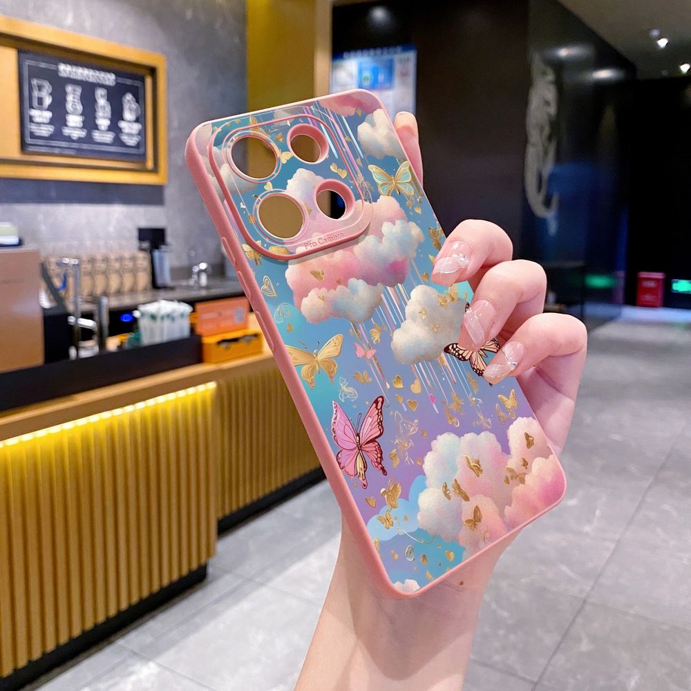 for Xiaomi Redmi Note 13 12 Pro 5G 12S 11S 13C A1 10 Pro 4G 10S Redmi 10C 9C 9S A2 Luxury Butterfly Full Protective Case Anti Drop Cover