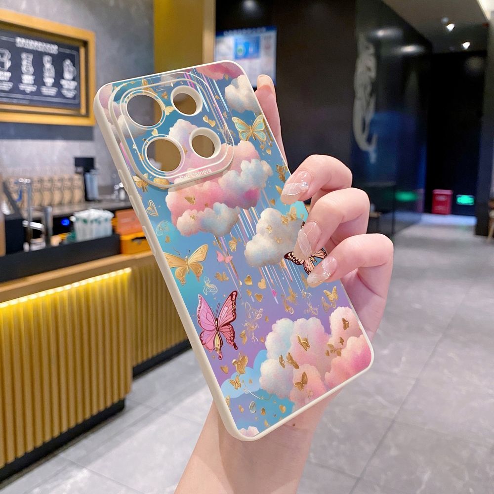 for Xiaomi Redmi Note 13 12 Pro 5G 12S 11S 13C A1 10 Pro 4G 10S Redmi 10C 9C 9S A2 Luxury Butterfly Full Protective Case Anti Drop Cover
