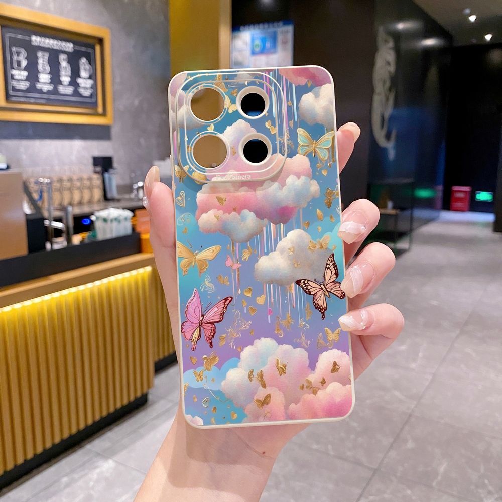 for Xiaomi Redmi Note 13 12 Pro 5G 12S 11S 13C A1 10 Pro 4G 10S Redmi 10C 9C 9S A2 Luxury Butterfly Full Protective Case Anti Drop Cover