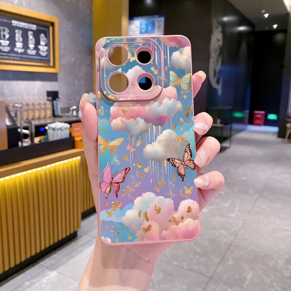 for Xiaomi Redmi Note 13 12 Pro 5G 12S 11S 13C A1 10 Pro 4G 10S Redmi 10C 9C 9S A2 Luxury Butterfly Full Protective Case Anti Drop Cover