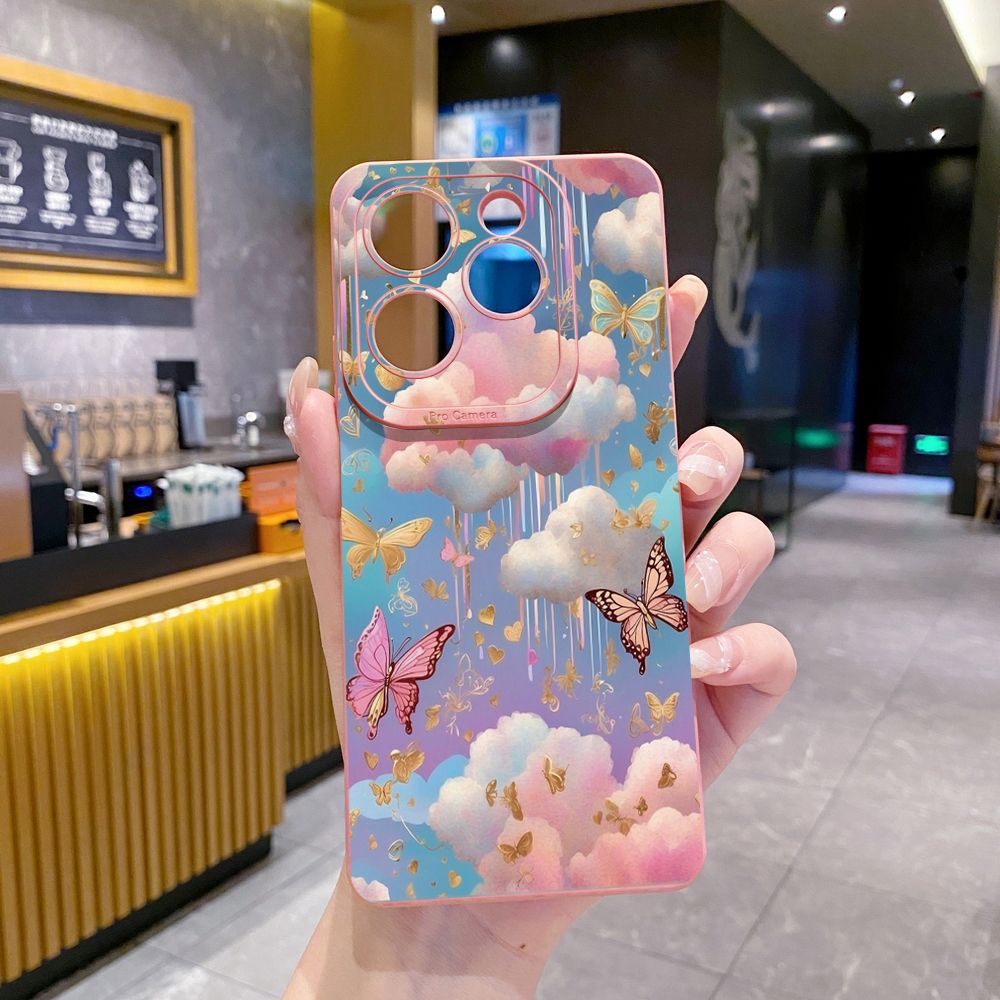 for Infinix Hot 40i 40 Pro Note 12 G96 Note 30 Hot 20 Play 20S 12i 30i 20i 10S 11 10 Play 11S 10i Smart 7 6 HD X6511 X657B X6512 Zero 30 5G Luxury Butterfly Full Protective Case Anti Drop Cover