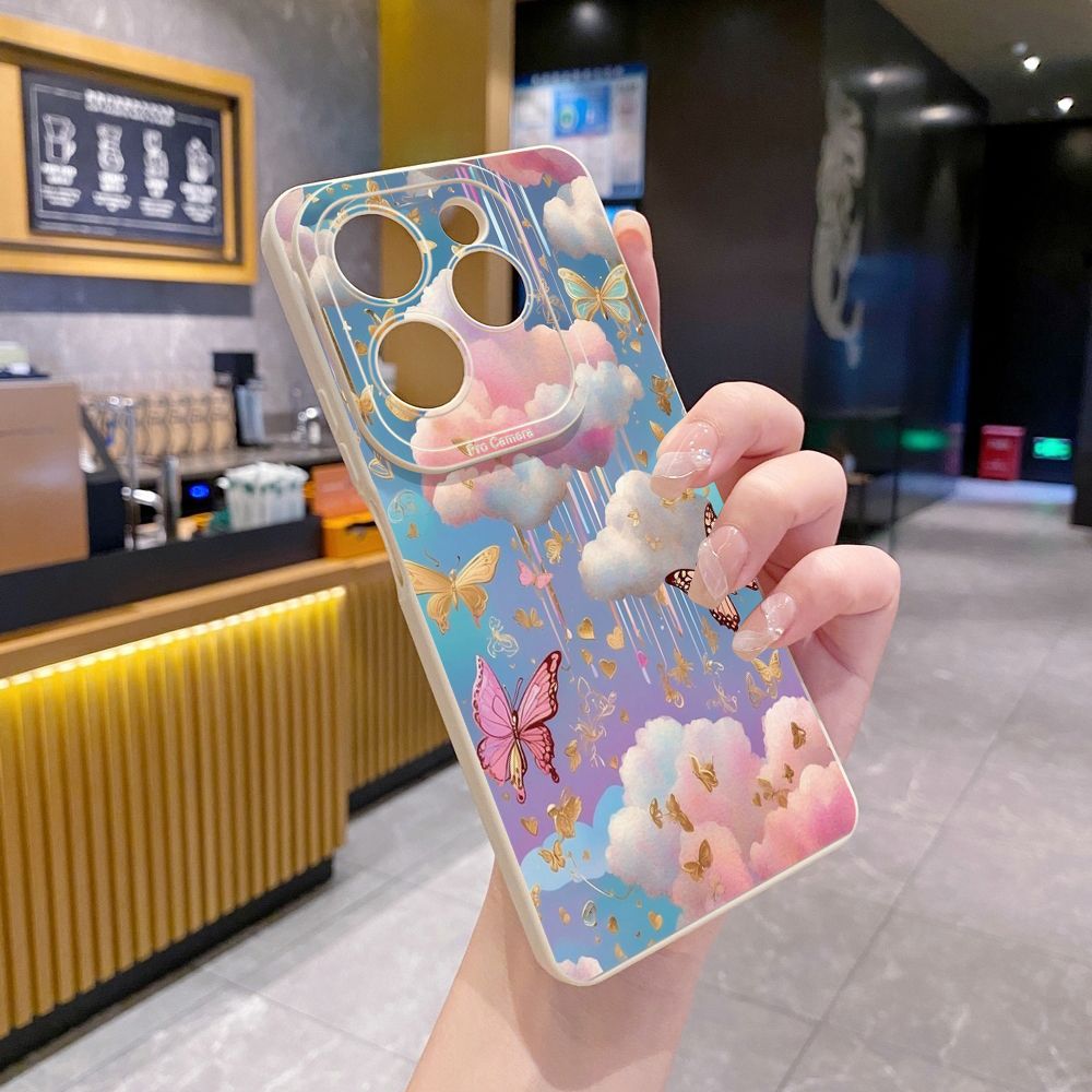 for Infinix Hot 40i 40 Pro Note 12 G96 Note 30 Hot 20 Play 20S 12i 30i 20i 10S 11 10 Play 11S 10i Smart 7 6 HD X6511 X657B X6512 Zero 30 5G Luxury Butterfly Full Protective Case Anti Drop Cover
