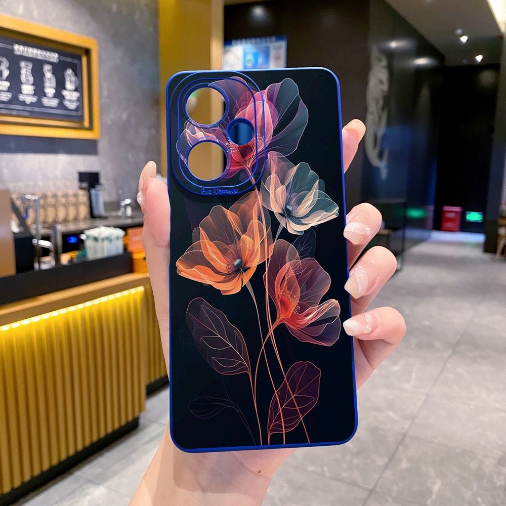 for VIVO Y17S Y27 Y15A Y15S T1 5G T1X Y02S Y21S Y21A Y02 Y02A Y36 Y33S Y12S Y11S Y12A Y01 Y1S Y20s Y20A Y22 Crystal Bling Flower Full Protective Case Anti Drop Cover