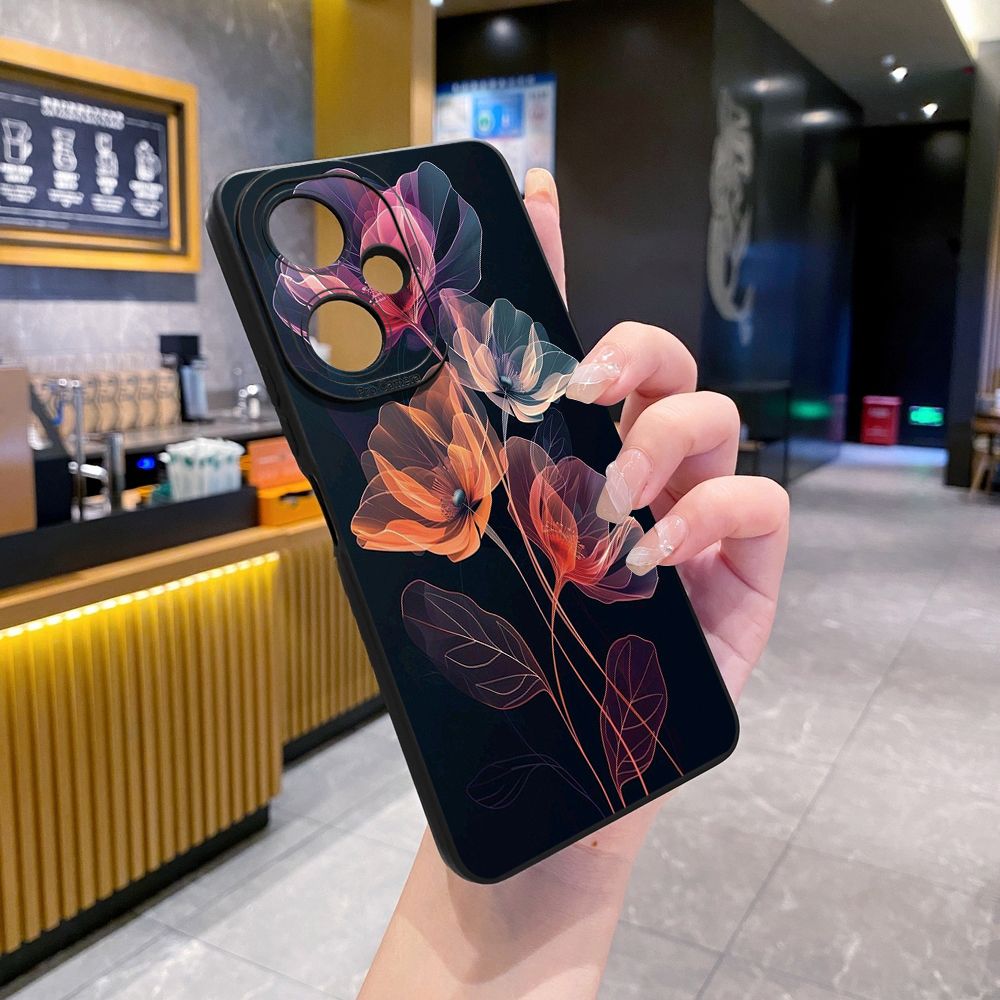 for VIVO Y17S Y27 Y15A Y15S T1 5G T1X Y02S Y21S Y21A Y02 Y02A Y36 Y33S Y12S Y11S Y12A Y01 Y1S Y20s Y20A Y22 Crystal Bling Flower Full Protective Case Anti Drop Cover