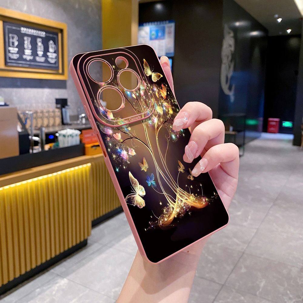 for Infinix Hot 40i 40 Pro Note 12 G96 Note 30 Hot 20 Play 20S 12i 30i 20i 10S 11 10 Play 11S 10i Smart 7 6 HD X6511 X657B X6512 Zero 30 5G Bling Butterfly Tree Full Protective Case Anti Drop Cover