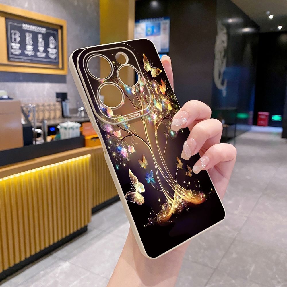 for Infinix Hot 40i 40 Pro Note 12 G96 Note 30 Hot 20 Play 20S 12i 30i 20i 10S 11 10 Play 11S 10i Smart 7 6 HD X6511 X657B X6512 Zero 30 5G Bling Butterfly Tree Full Protective Case Anti Drop Cover