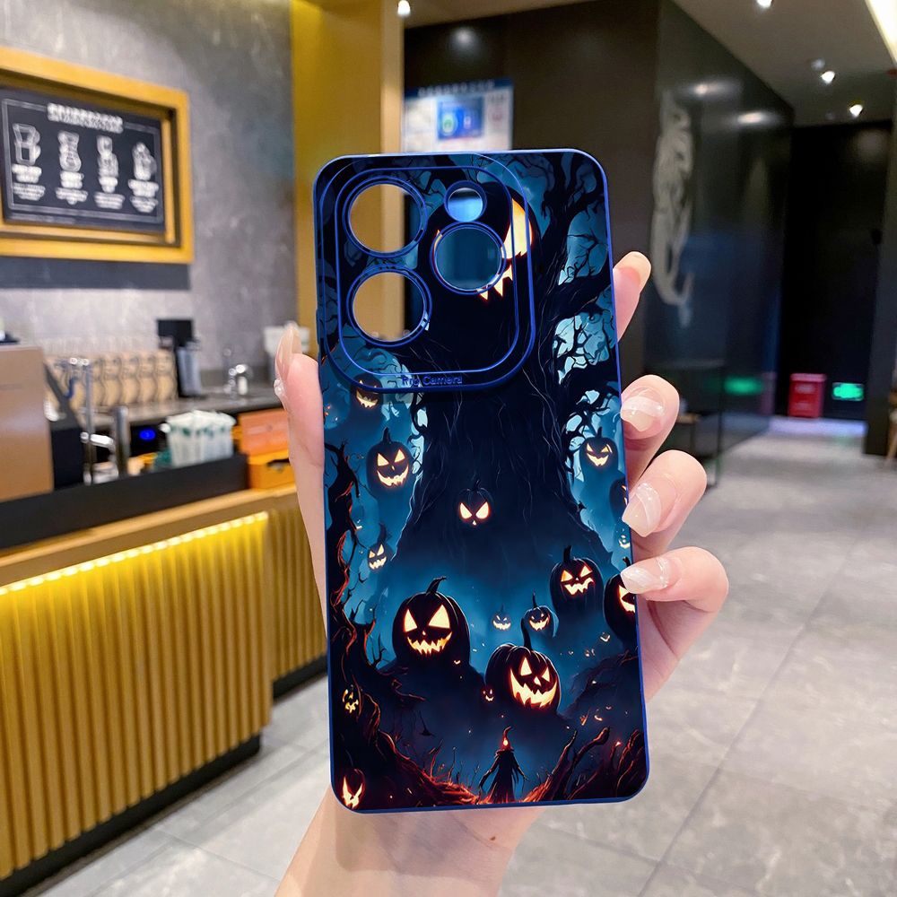for Infinix Hot 40i 40 Pro Note 12 G96 Note 30 Hot 20 Play 20S 12i 30i 20i 10S 11 10 Play 11S 10i Smart 7 6 HD X6511 X657B X6512 Zero 30 5G Halloween Tree Full Protective Case Anti Drop Cover