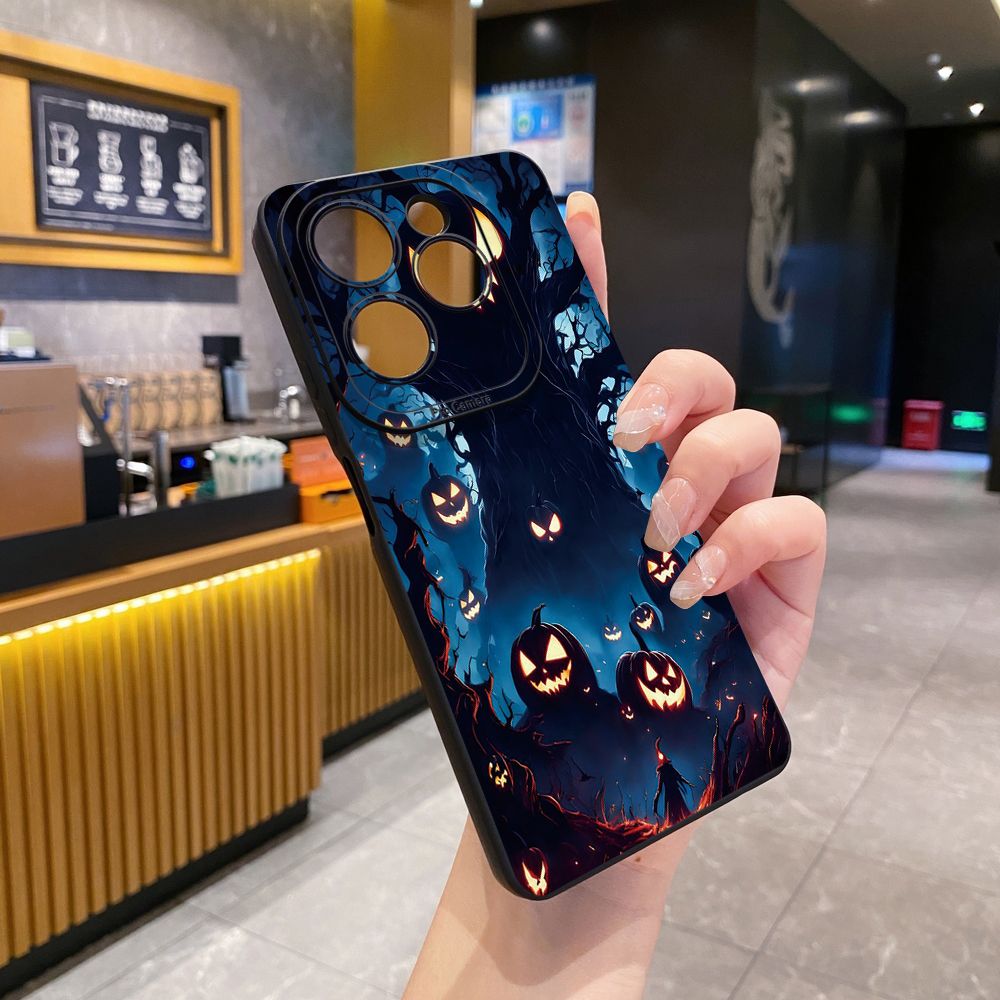 for Infinix Hot 40i 40 Pro Note 12 G96 Note 30 Hot 20 Play 20S 12i 30i 20i 10S 11 10 Play 11S 10i Smart 7 6 HD X6511 X657B X6512 Zero 30 5G Halloween Tree Full Protective Case Anti Drop Cover