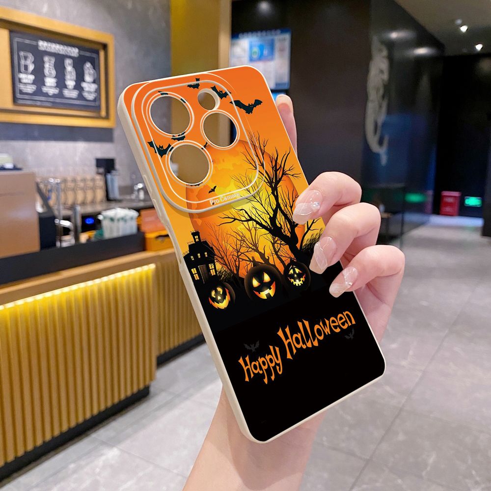 for Infinix Hot 40i 40 Pro Note 12 G96 Note 30 Hot 20 Play 20S 12i 30i 20i 10S 11 10 Play 11S 10i Smart 7 6 HD X6511 X657B X6512 Zero 30 5G Halloween Tree Full Protective Case Anti Drop Cover