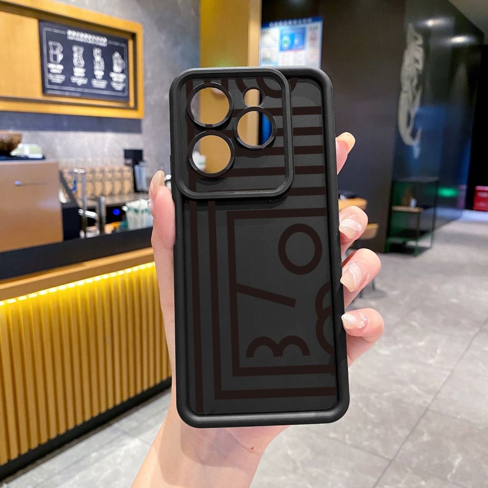 for Infinix Hot 40i 40 Pro 30 Play Note 30 Smart 8 Retro Plaid String Full Protective Phone Case Anti Drop Cover