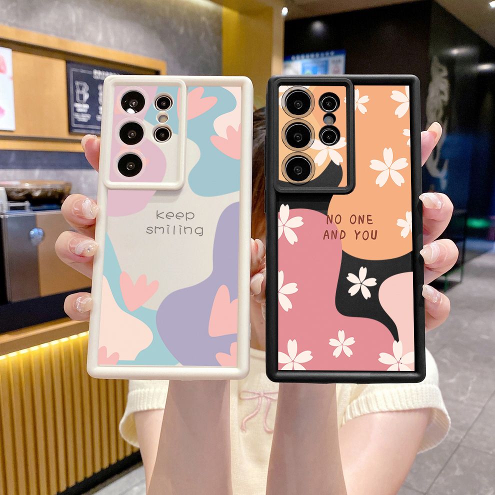 Coque TPU Peach Blossom Pour Samsung Galaxy (A, S, FE Séries) - Protection Silicone Souple, Neuf