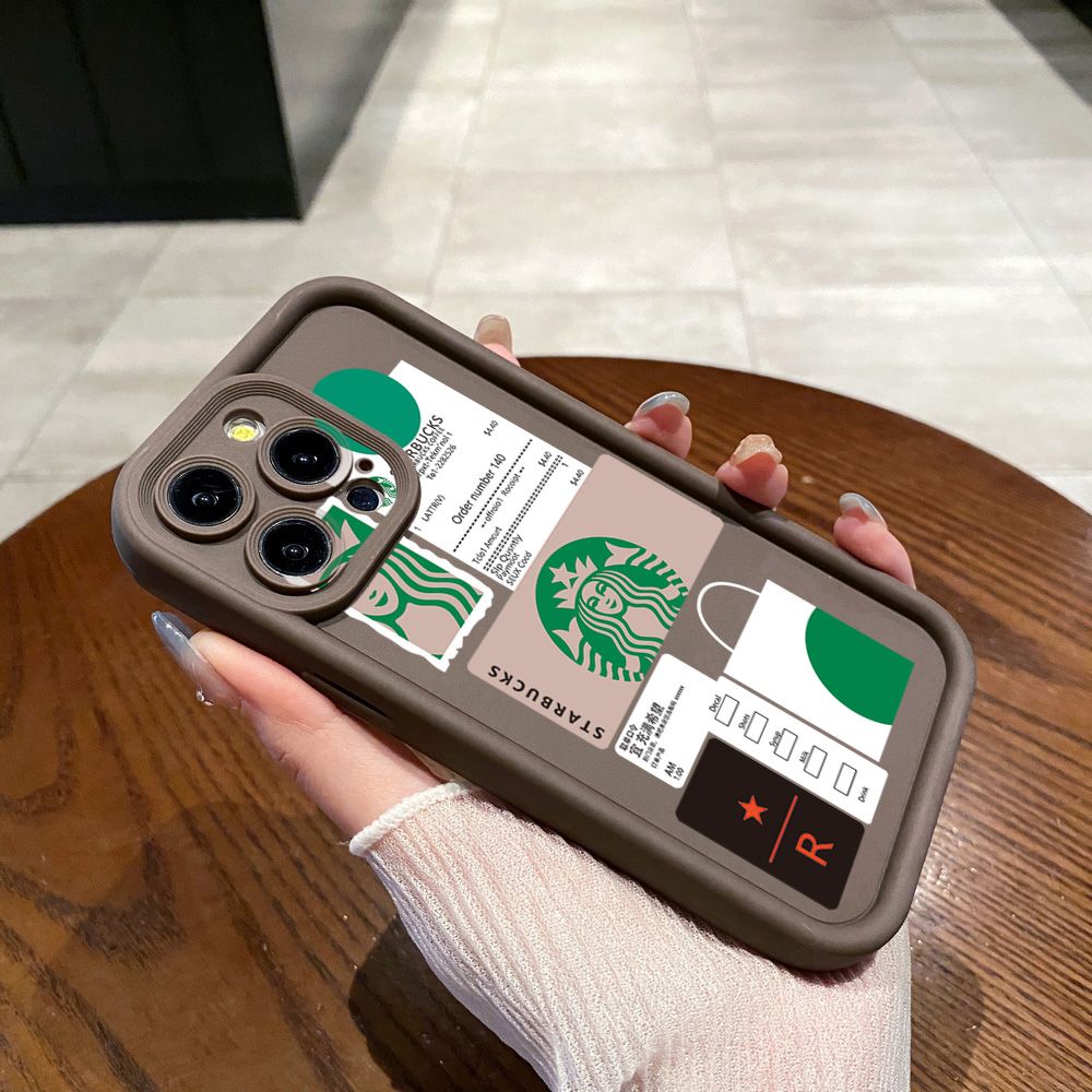 for Samsung Galaxy S24 S23 Ultra S22 Plus S21 FE S20 Fashion Starbucks Full Protective Phone Case Anti Drop Cover