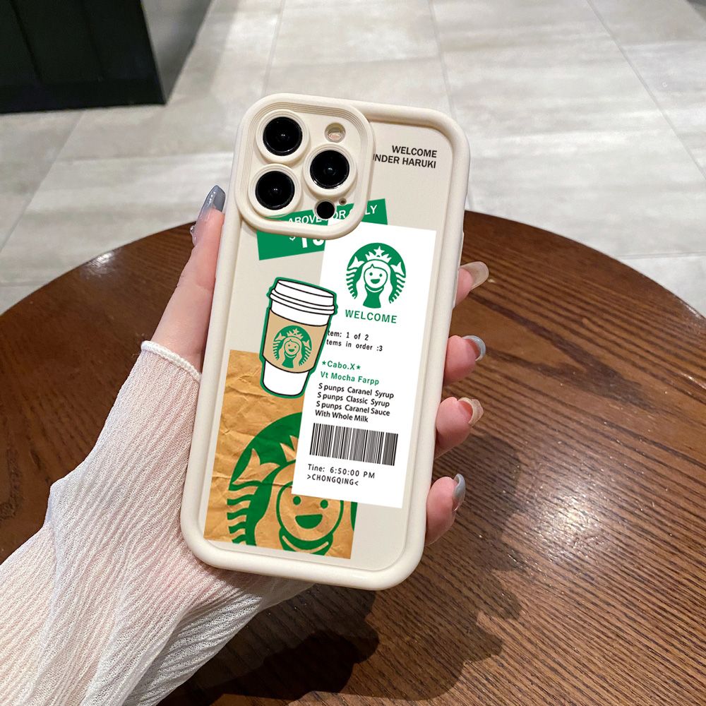 for Samsung Galaxy S24 S23 Ultra S22 Plus S21 FE S20 Fashion Starbucks Full Protective Phone Case Anti Drop Cover