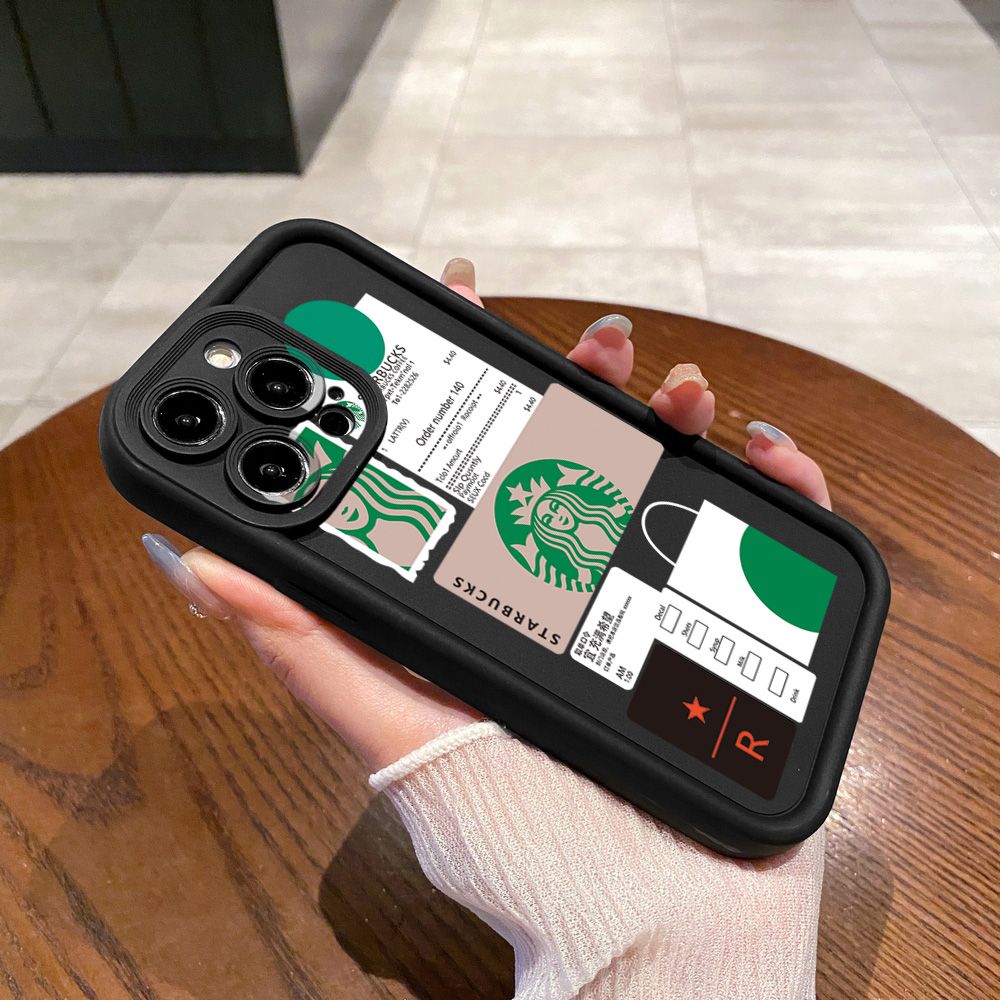 for Samsung Galaxy S24 S23 Ultra S22 Plus S21 FE S20 Fashion Starbucks Full Protective Phone Case Anti Drop Cover