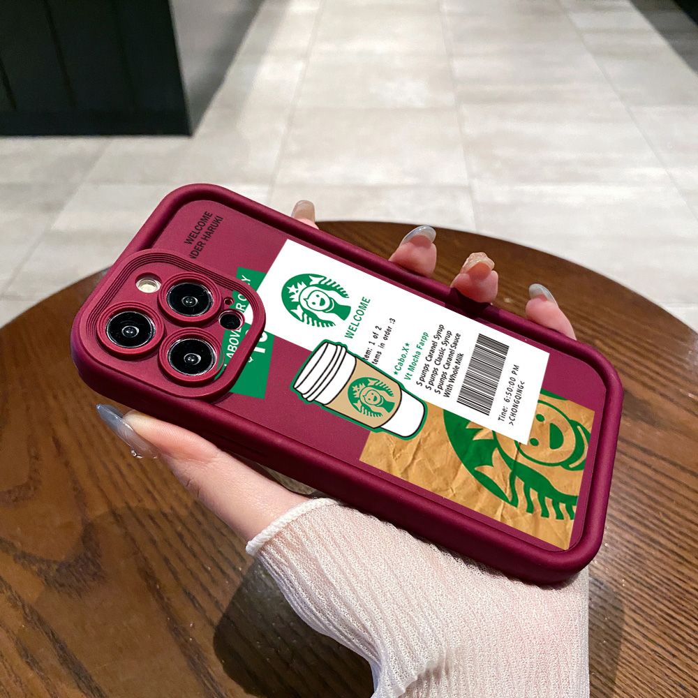 for Samsung Galaxy S24 S23 Ultra S22 Plus S21 FE S20 Fashion Starbucks Full Protective Phone Case Anti Drop Cover