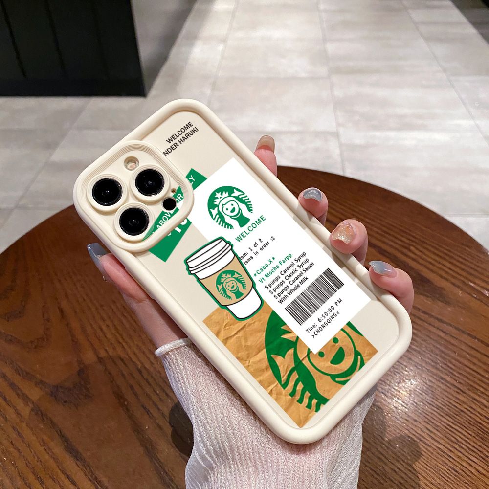 for Samsung Galaxy S24 S23 Ultra S22 Plus S21 FE S20 Fashion Starbucks Full Protective Phone Case Anti Drop Cover