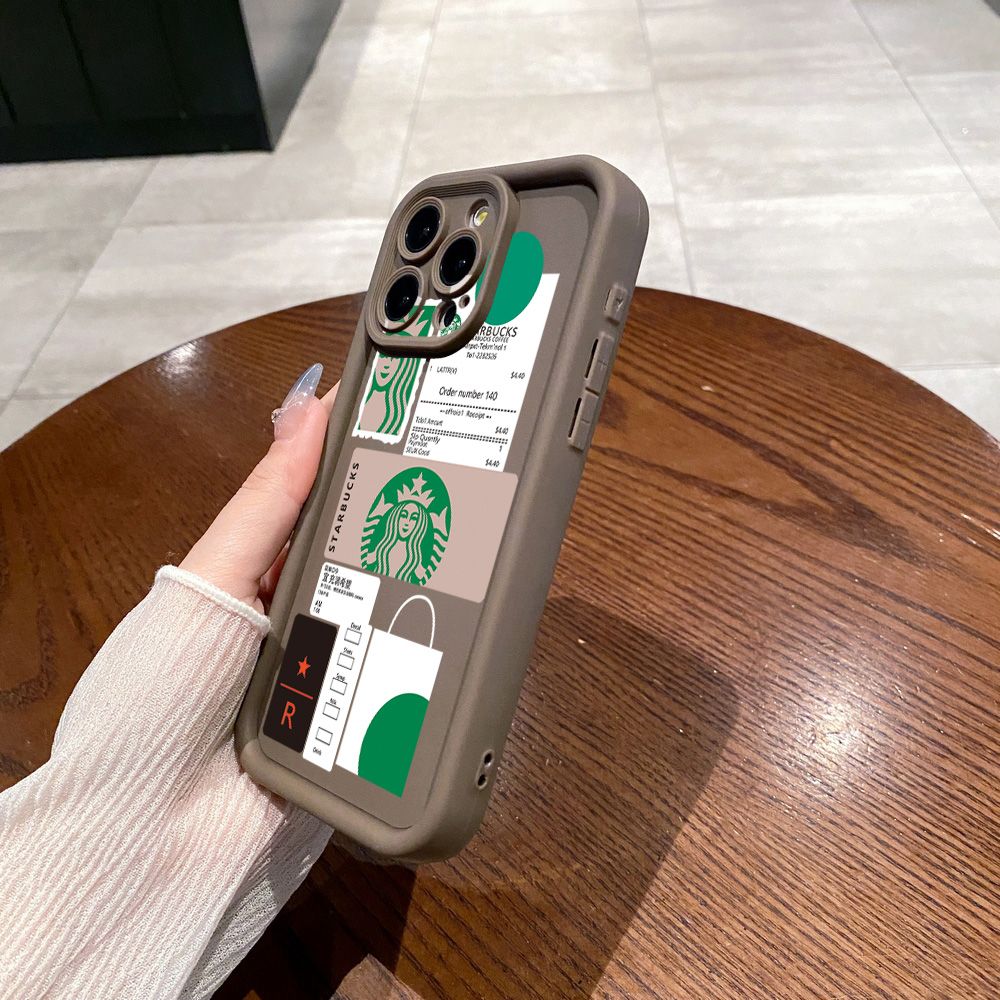 for Samsung Galaxy S24 S23 Ultra S22 Plus S21 FE S20 Fashion Starbucks Full Protective Phone Case Anti Drop Cover
