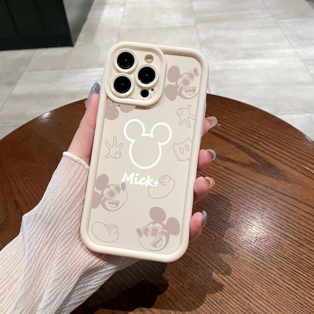 for OPPO A60 A18 A38 A17 A16 A57 A77 4G A59 A98 A78 A58 5G Fashion Drawing Mickey Minne Mouse Full Protective Phone Case Anti Drop Cover
