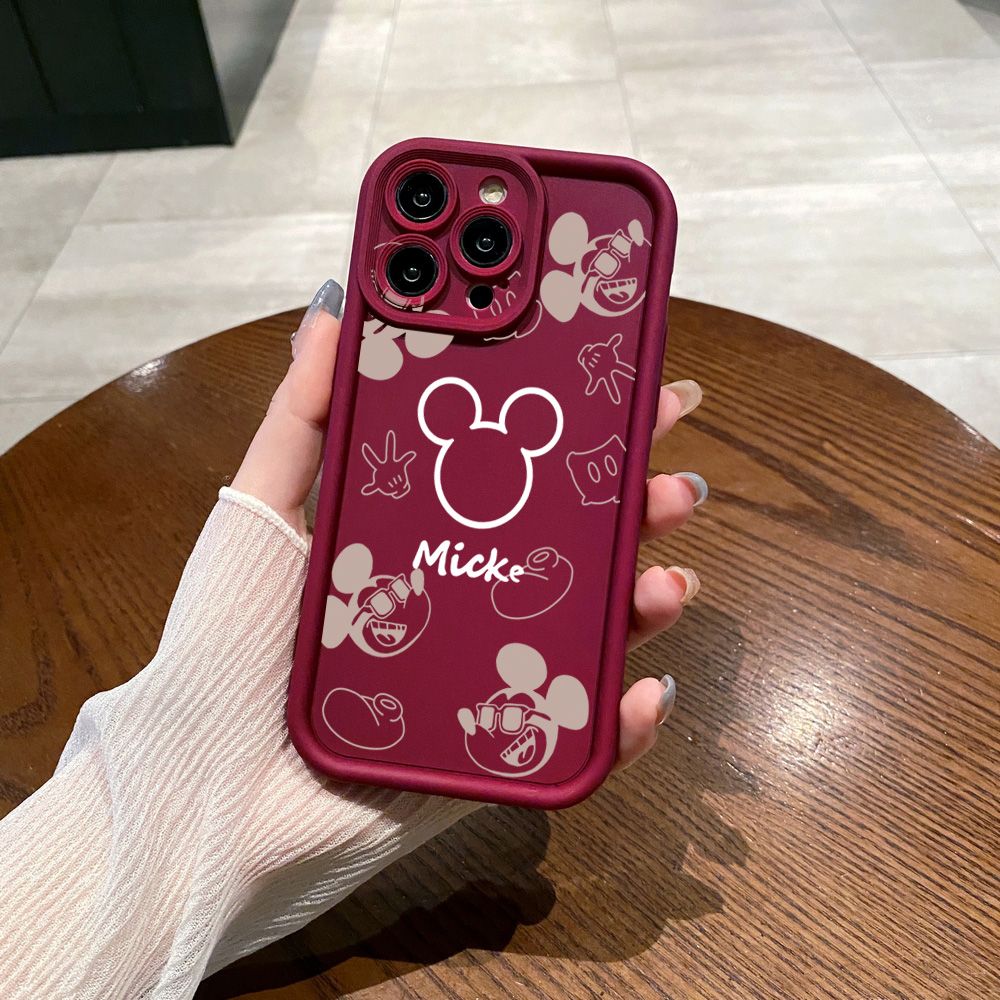 for OPPO A60 A18 A38 A17 A16 A57 A77 4G A59 A98 A78 A58 5G Fashion Drawing Mickey Minne Mouse Full Protective Phone Case Anti Drop Cover