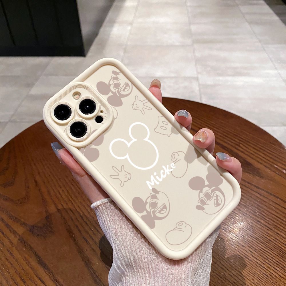 for OPPO A60 A18 A38 A17 A16 A57 A77 4G A59 A98 A78 A58 5G Fashion Drawing Mickey Minne Mouse Full Protective Phone Case Anti Drop Cover