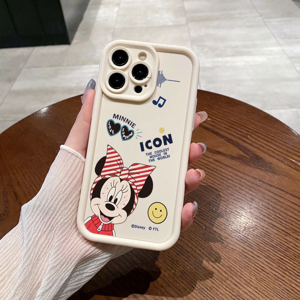 for Samsung Galaxy S24 S23 Ultra S22 Plus S21 FE S20 Couple Cute Sweet Mickey Minne Mouse Full Protective Phone Case Anti Drop Cover