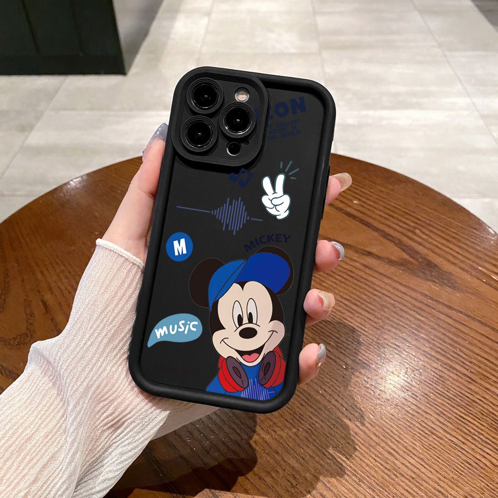 for Samsung Galaxy S24 S23 Ultra S22 Plus S21 FE S20 Couple Cute Sweet Mickey Minne Mouse Full Protective Phone Case Anti Drop Cover