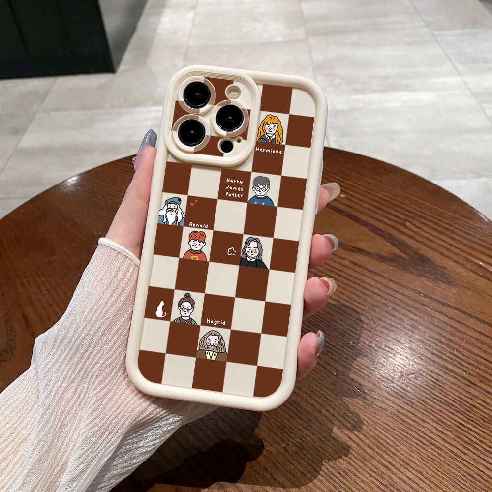 for Samsung Galaxy S24 S23 Ultra S22 Plus S21 FE S20 Harry Potter Plaid Full Protective Phone Case Anti Drop Cover