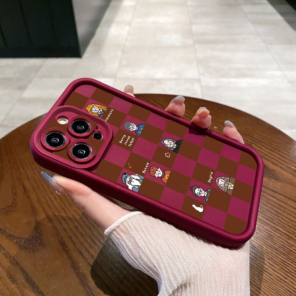 for Samsung Galaxy S24 S23 Ultra S22 Plus S21 FE S20 Harry Potter Plaid Full Protective Phone Case Anti Drop Cover