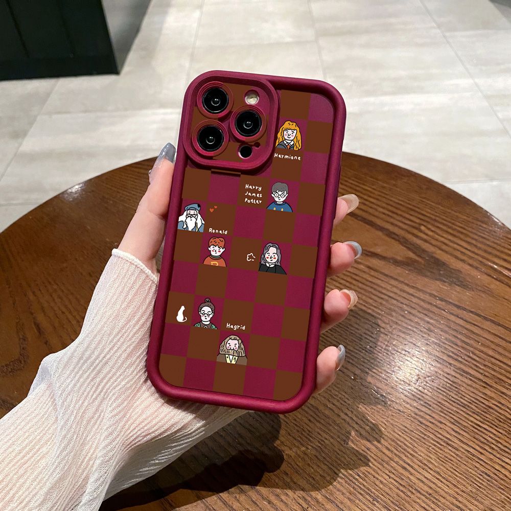 for Samsung Galaxy S24 S23 Ultra S22 Plus S21 FE S20 Harry Potter Plaid Full Protective Phone Case Anti Drop Cover