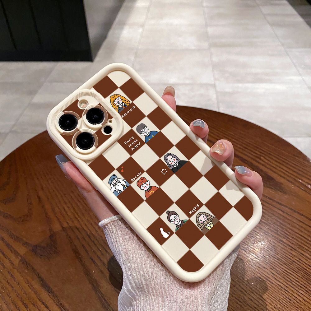 for Samsung Galaxy S24 S23 Ultra S22 Plus S21 FE S20 Harry Potter Plaid Full Protective Phone Case Anti Drop Cover