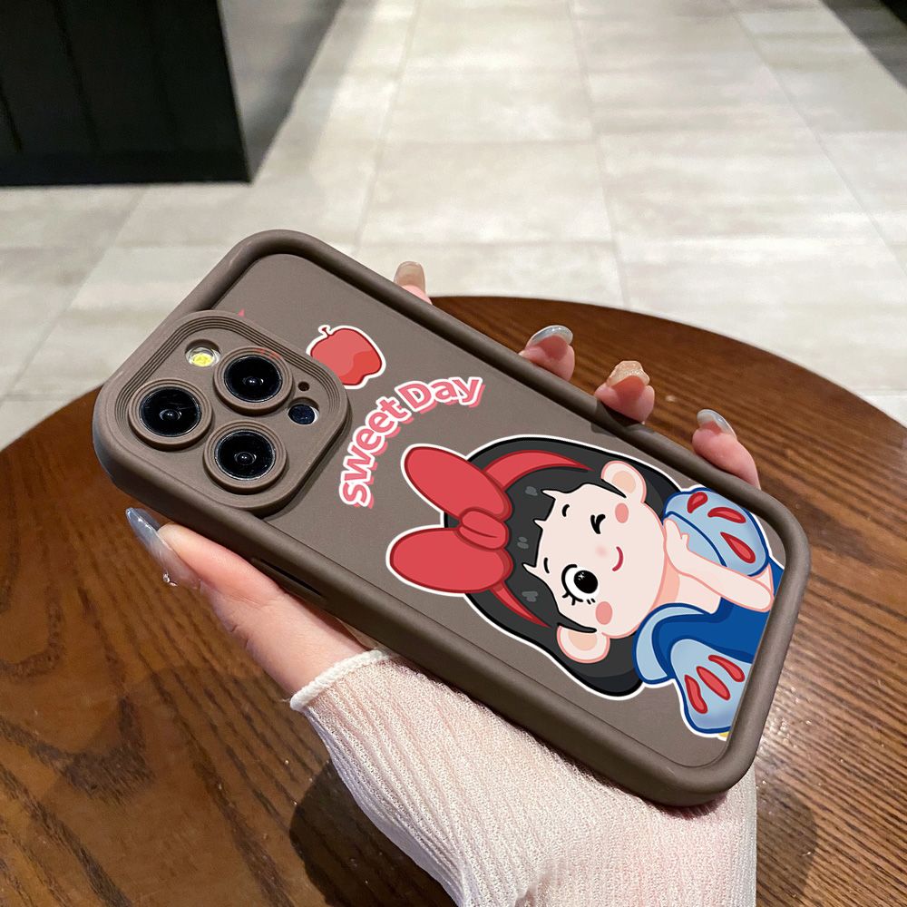 for iPhone 15 Pro Max 14 Plus 13 12 11 XR 8 7 SE 2022 XS Snow White Full Protective Phone Case Anti Drop Cover