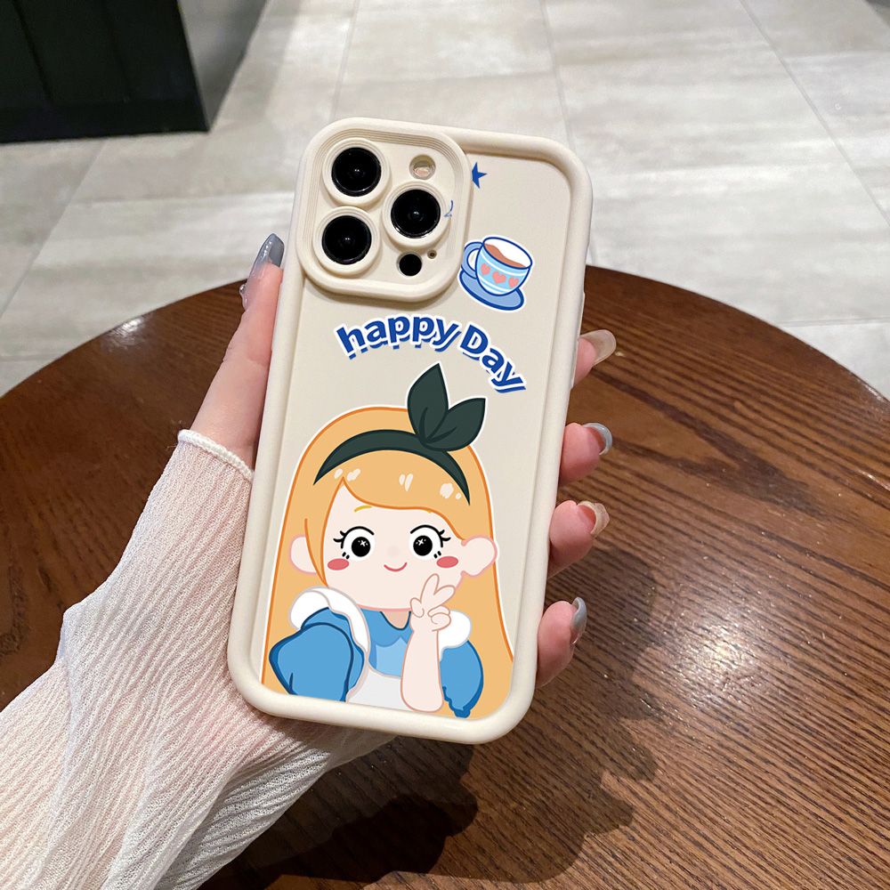 for iPhone 15 Pro Max 14 Plus 13 12 11 XR 8 7 SE 2022 XS Snow White Full Protective Phone Case Anti Drop Cover