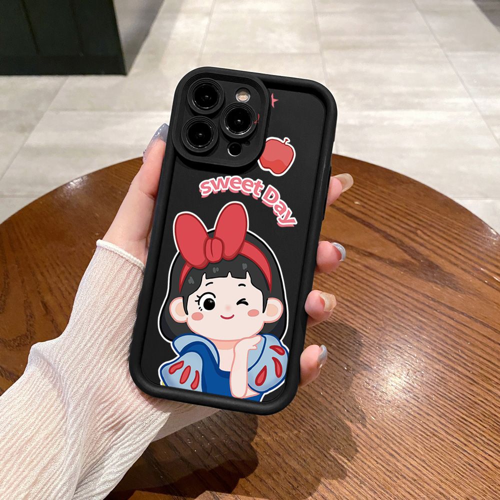 for iPhone 15 Pro Max 14 Plus 13 12 11 XR 8 7 SE 2022 XS Snow White Full Protective Phone Case Anti Drop Cover