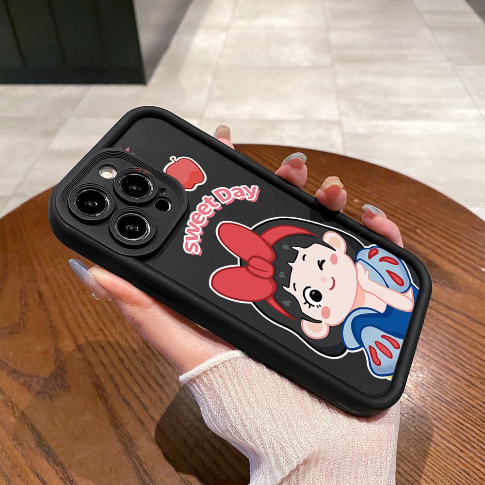 for iPhone 15 Pro Max 14 Plus 13 12 11 XR 8 7 SE 2022 XS Snow White Full Protective Phone Case Anti Drop Cover