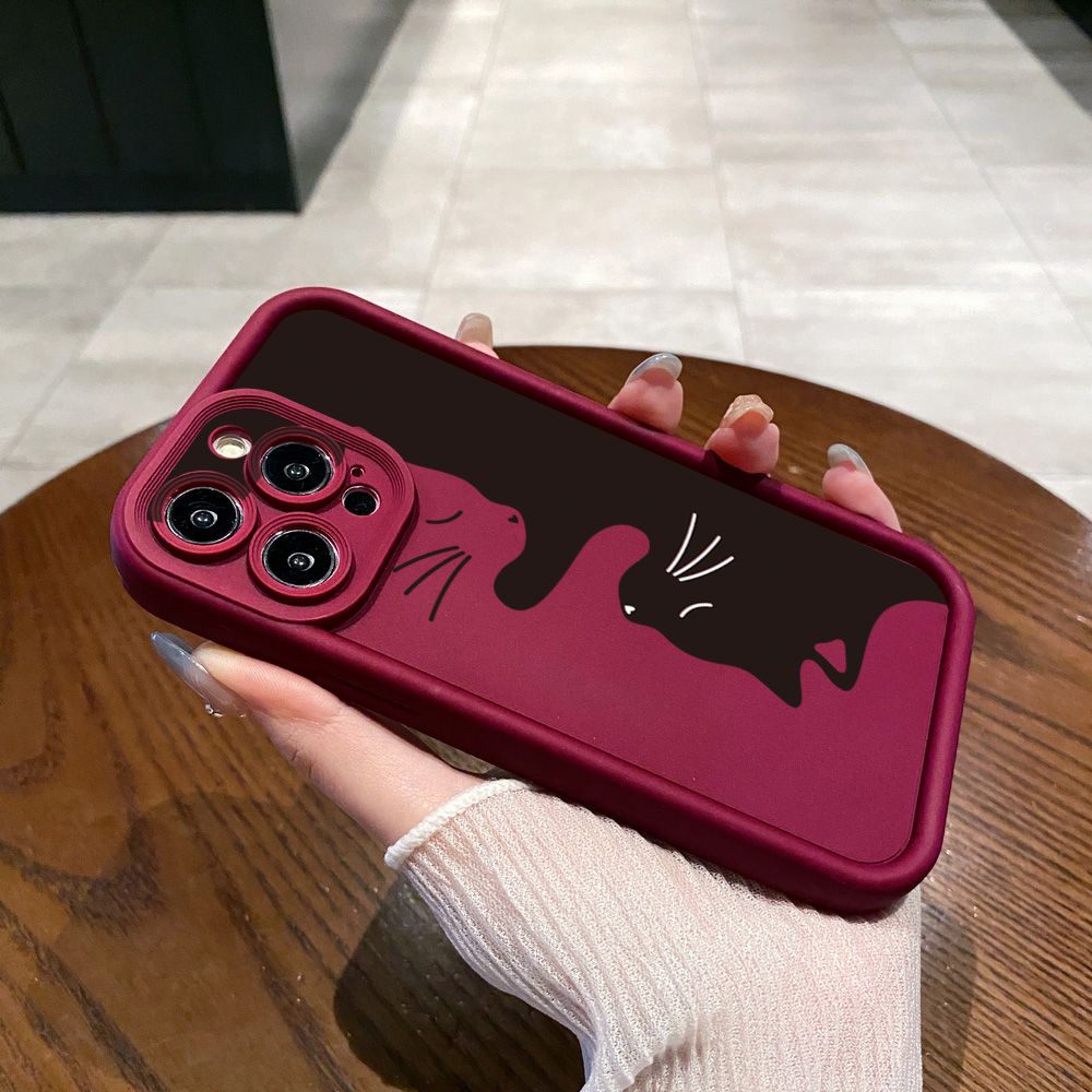 for Realme C67 C53 C51 Note 50 C21Y C25Y C33 C30 C35 9i Drawing Cat Flower Full Protective Phone Case Anti Drop Cover