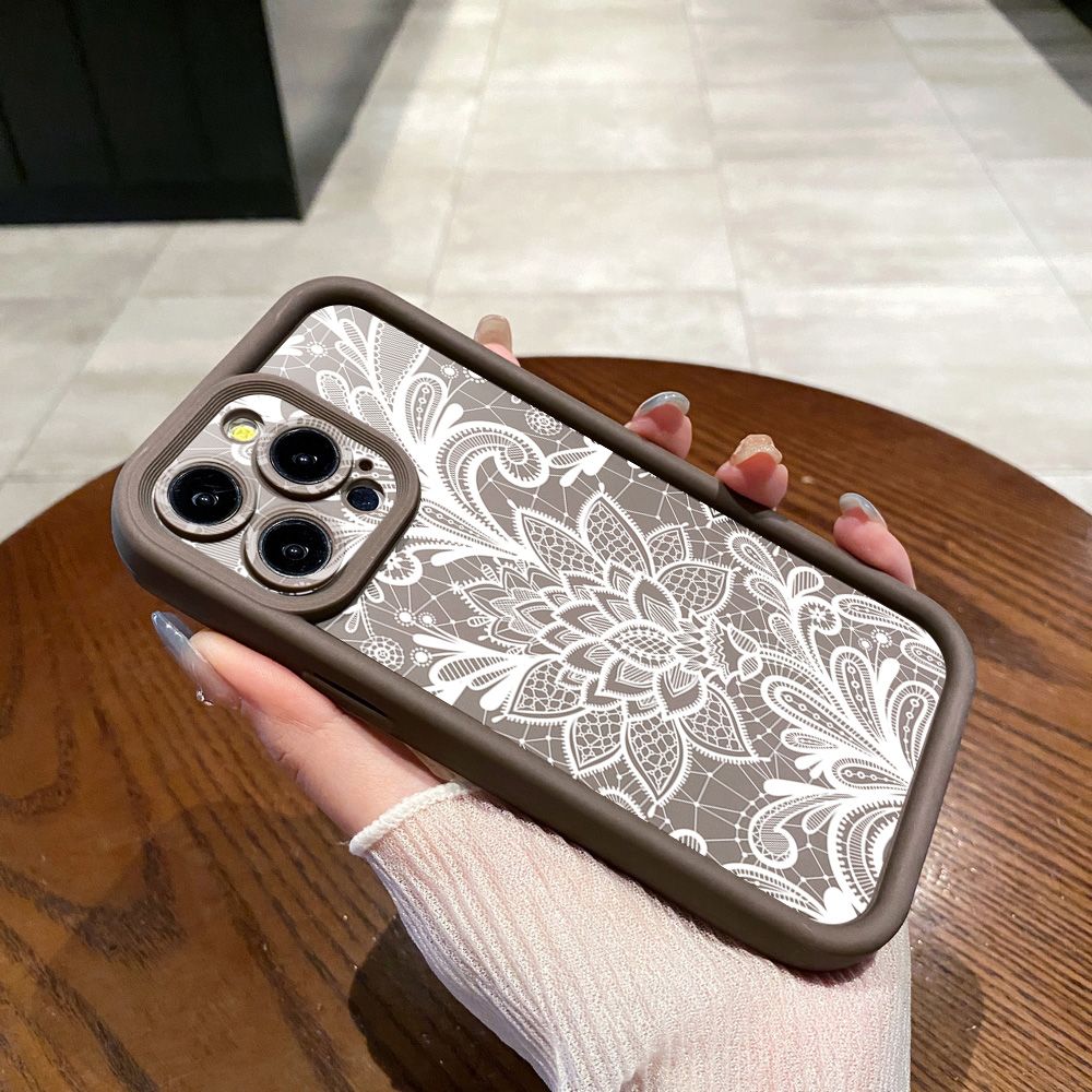 for Infinix Hot 40i 40 Pro 30 Play Note 30 Smart 8 Drawing Cat Flower Full Protective Phone Case Anti Drop Cover