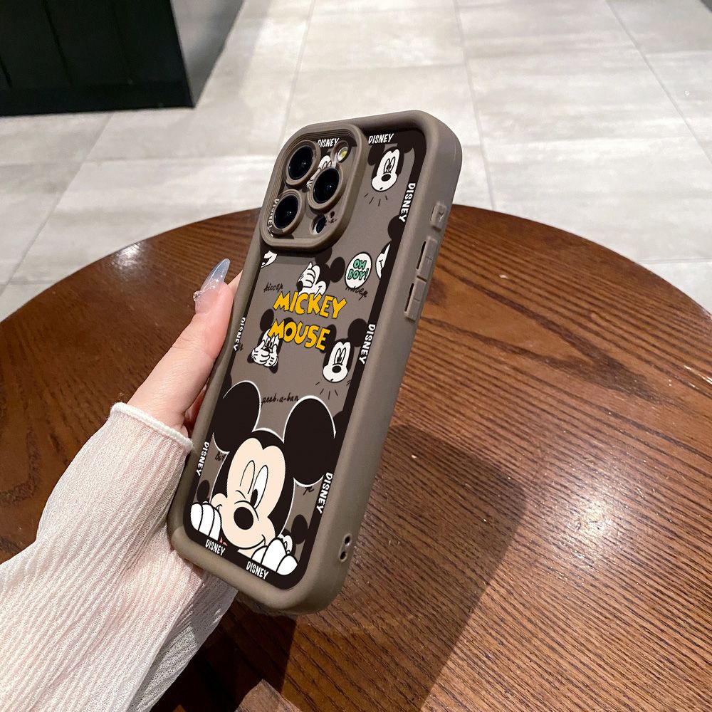 for Samsung Galaxy S24 S23 Ultra S22 Plus S21 FE S20 Funny Purple Minnie Mickey Full Protective Phone Case Anti Drop Cover